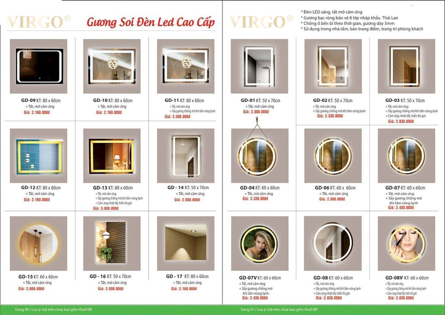 Catalogue và bảng giá Thiết bị vệ sinh VIRGO mới nhất /Page 46